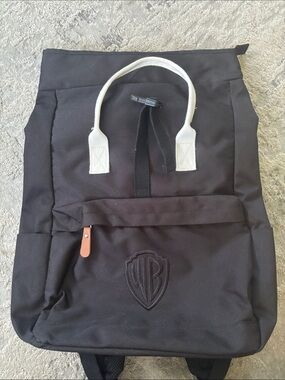 Warner Bros. Black Backpack with White Handles